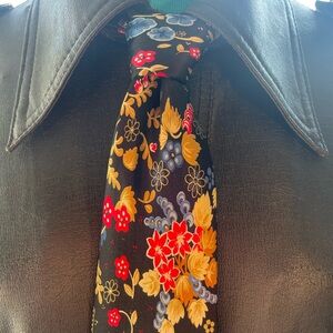 Brioni Flora Bright Colors Floral Silk Tie Italy
